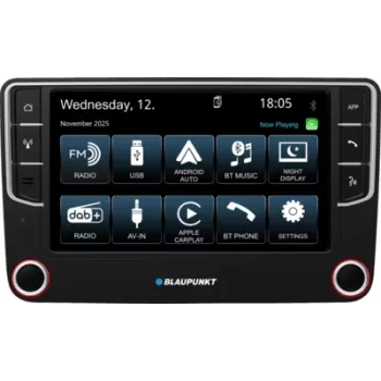 Unidade principal multimédia automóvel 2DIN BLAUPUNKT Wolfsburg 648 DAB com CarPlay e Android Auto