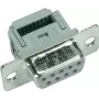 Harting D-SUB ficha macho 180° N.º de polos: 9 IDC 09 66 128 7700 1 unid. (09 66 128 7700)