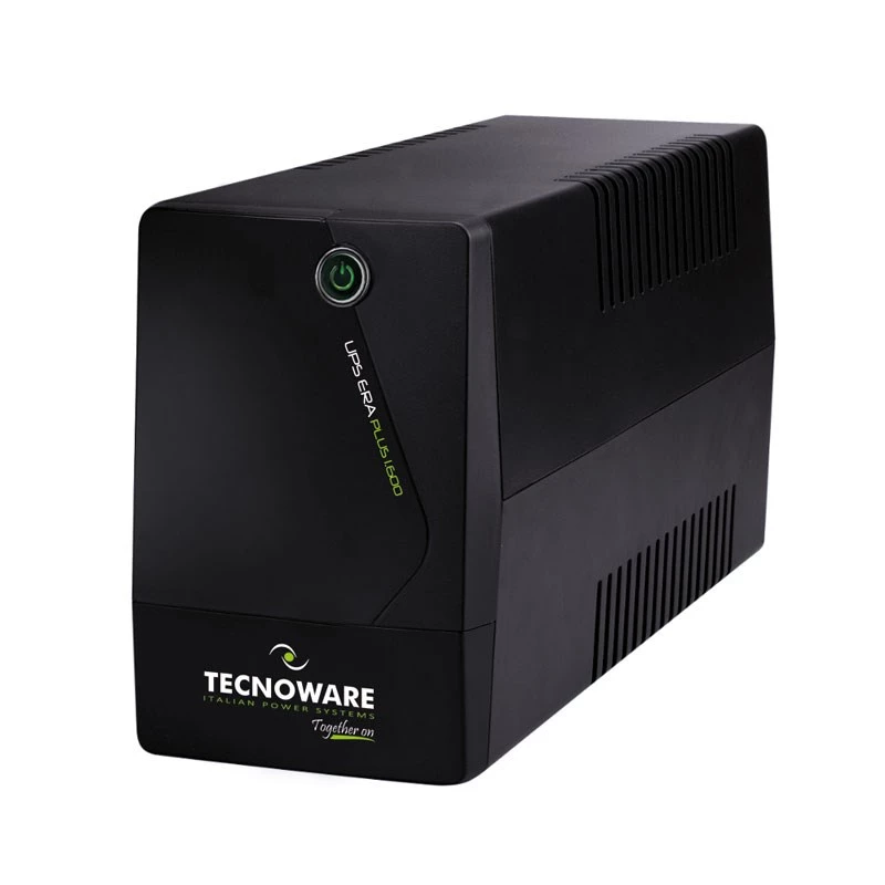 Tecnoware Era Plus 1600 FGCERAPL1602SCH UPS line-interactive, 1600 VA / 1200 W, onda sinusoidal, Schuko, bateria de 12V 11Ah