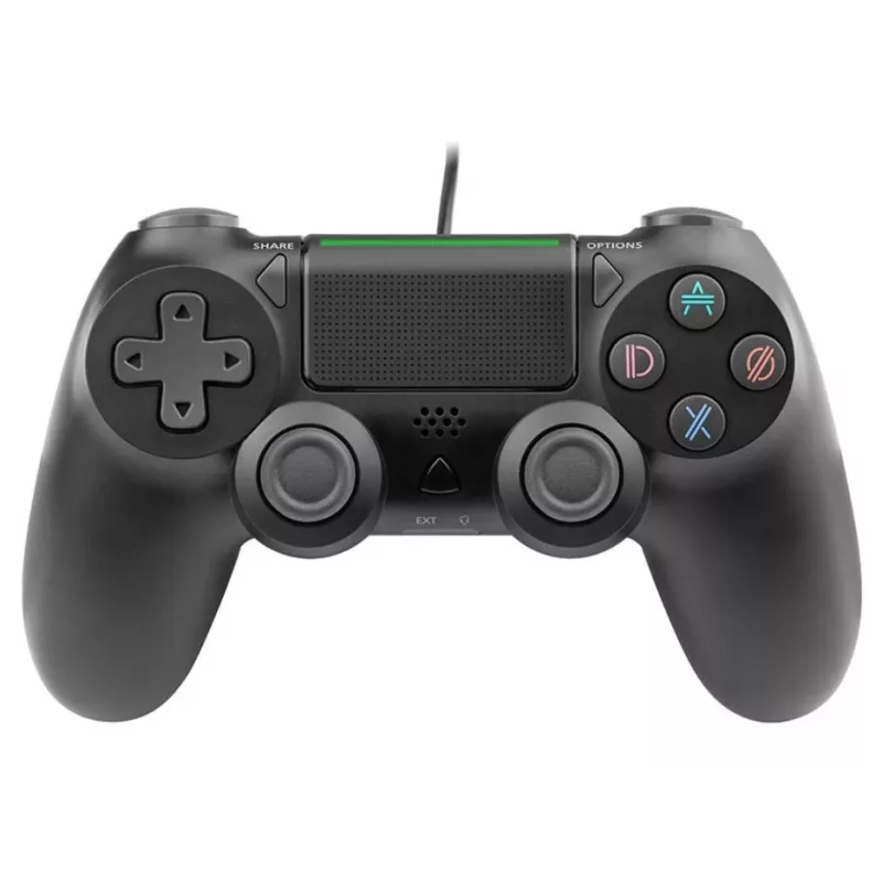 Comando com fio TRACER SHOGUN PRO preto — 16 botões, analógico/digital, cabo de 1,5 m, vibração, PC/PS4/PS3