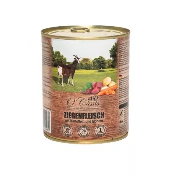 Comida húmida completa para cães o'canis Cabra com batatas 800 g — cães adultos, monoproteína, 84% de humidade
