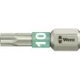 Bits de chave de fendas TORX® 25 mm Wera T10 para encaixe de 6,3 mm (1/4 polegadas)
