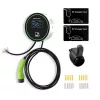 Estação de carregamento para VE QOLTEC 52432 Type2 22 kW WLAN com ecrã LCD