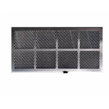 Conjunto de filtros de carvão ativo Respekta MIZ 7800 — 2 unidades, prateado/preto