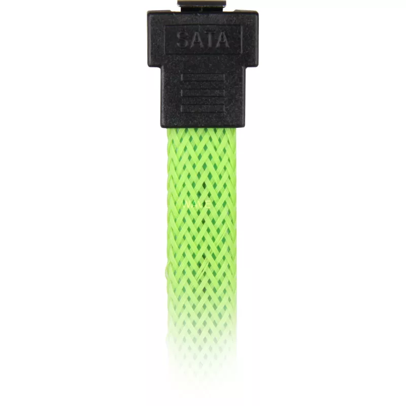 Cabo SATA Sharkoon SATA 3 0,45 m 7 pinos preto verde