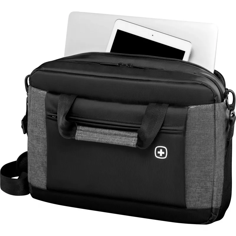 WENGER Mala para portátil Underground para 35,8 a 39,6 cm 14,1 a 15,6 polegadas Toploader Tablet Laptop preto