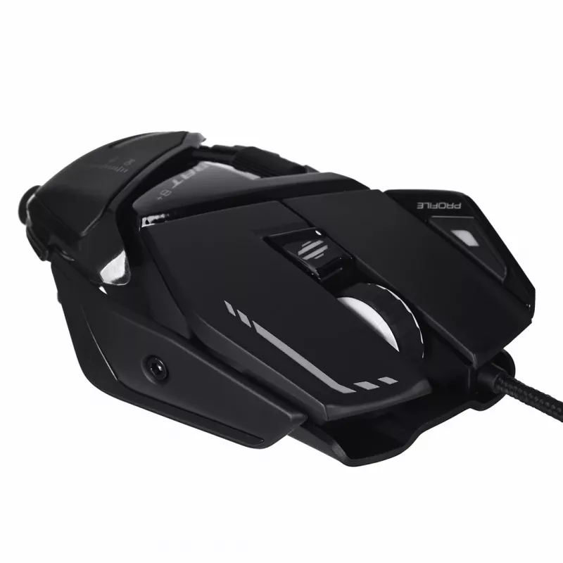 Rato gaming MadCatz R.A.T. 8+ — destro, ótico, 16000 DPI, 11 botões, USB Type-A, 145 g