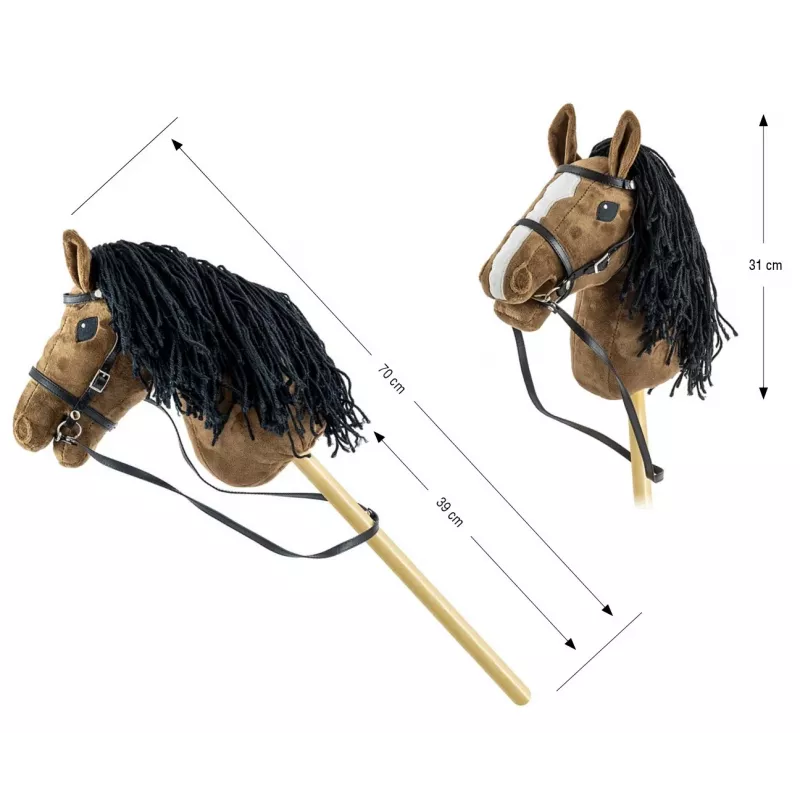 Cavalo de Pau Hobby Horse Castanho Escuro