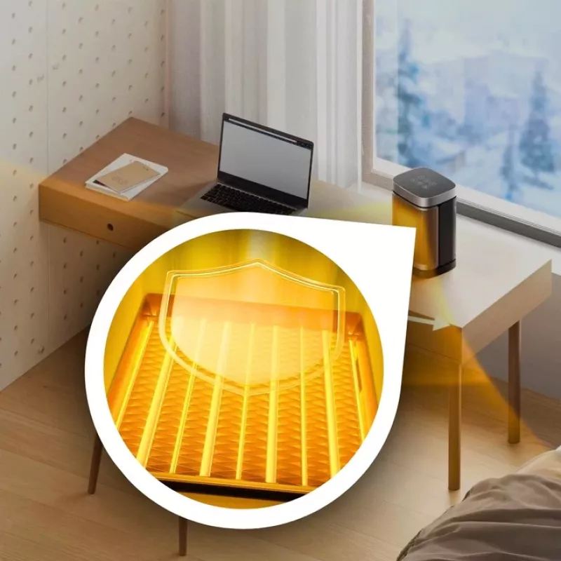 Extralink aquecedor de torre elétrico em cerâmica 1500W LED com telecomando