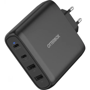Carregador de parede OTTERBOX 78-81343 100W GaN com 2× USB-C e 2× USB-A