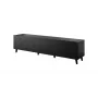 Móvel de TV cama meble ETNA 200 x 42 x 52 cm, preto mate, superfície em aglomerado