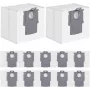 Sacos de pó descartáveis pack de 12 para Roborock H5 (modelo 8.04.0032) – branco, acessório de substituição