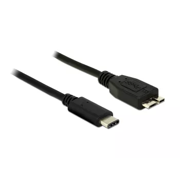 Cabo USB DeLOCK 1 m USB 3.1 USB 3.2 Gen 2 USB C Micro-USB B preto