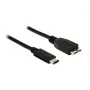 Cabo USB DeLOCK 1 m USB 3.1 USB 3.2 Gen 2 USB C Micro-USB B preto