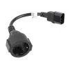 Cabo de alimentação Lanberg CA-C14E-10CC-0018-BK preto 0,18 m conector macho C14 (CA-C14E-10CC-0018-BK)