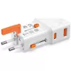 Carregador de viagem 25W World Travel 25W USB-C + A