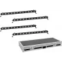 Conjunto de barras LED EUROLITE 4x LED BAR-12 QCL RGBW com mala de transporte