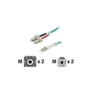 Cabo de patch de fibra ótica ROLINE OM3 50/125 µm LC/SC 3 m