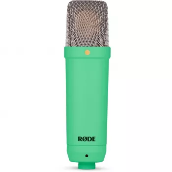 NT1 Signature + cabo XLR + braço de estúdio de secretária, microfone verde-claro, bundle