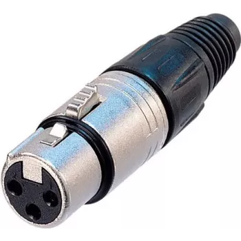 Neutrik NTR-NC5FX - -30 - 80 °C - preto - prateado - UL - UL 94 HB - IEC 61076-2-103 - IP 40, IEC 68-2-20 (NC5FX)