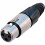 Neutrik NTR-NC5FX - -30 - 80 °C - preto - prateado - UL - UL 94 HB - IEC 61076-2-103 - IP 40, IEC 68-2-20 (NC5FX)