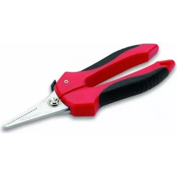 Tesoura Cimco 120122 universal corte reto preto vermelho