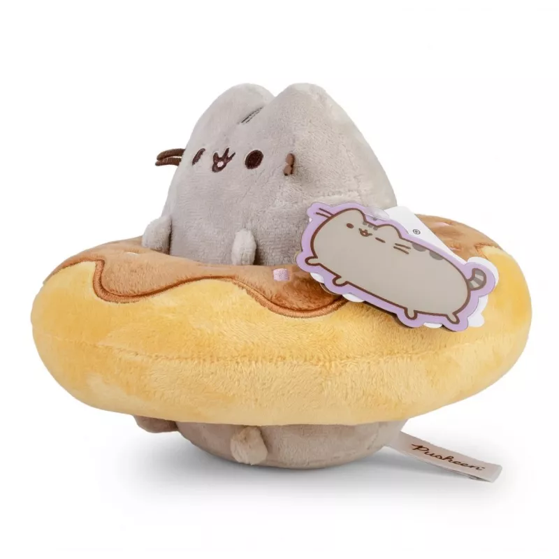 Mascote Pusheen in a Chocolate Donut