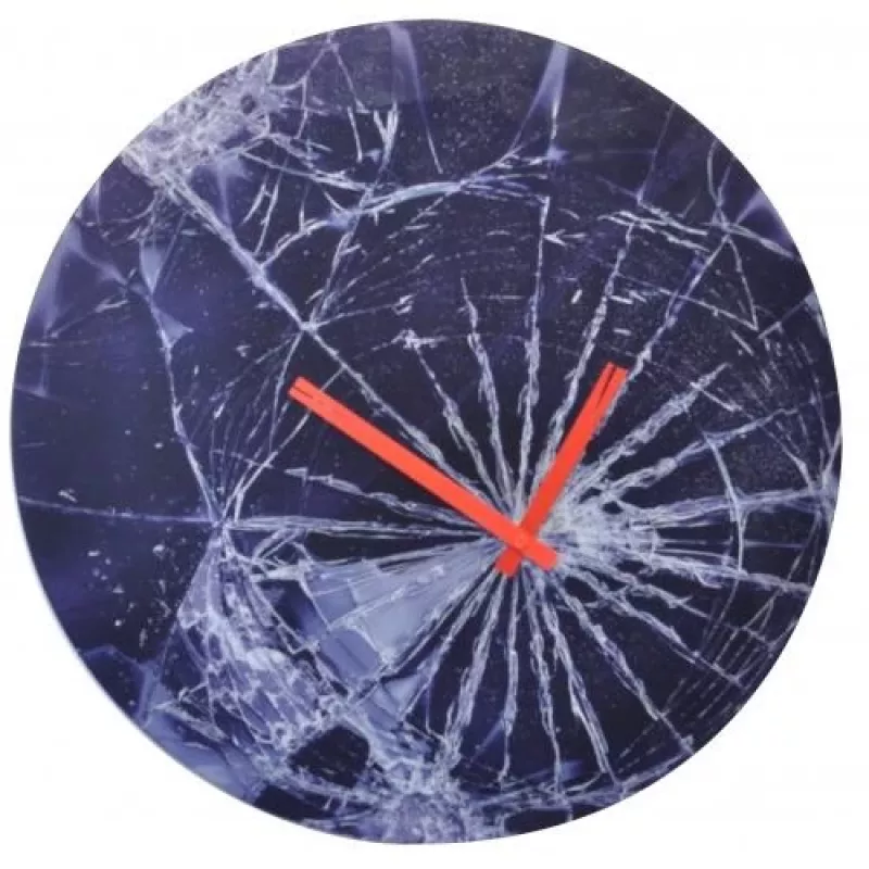 Relógio de parede NeXtime 8147 Crash, Ø43 cm, azul