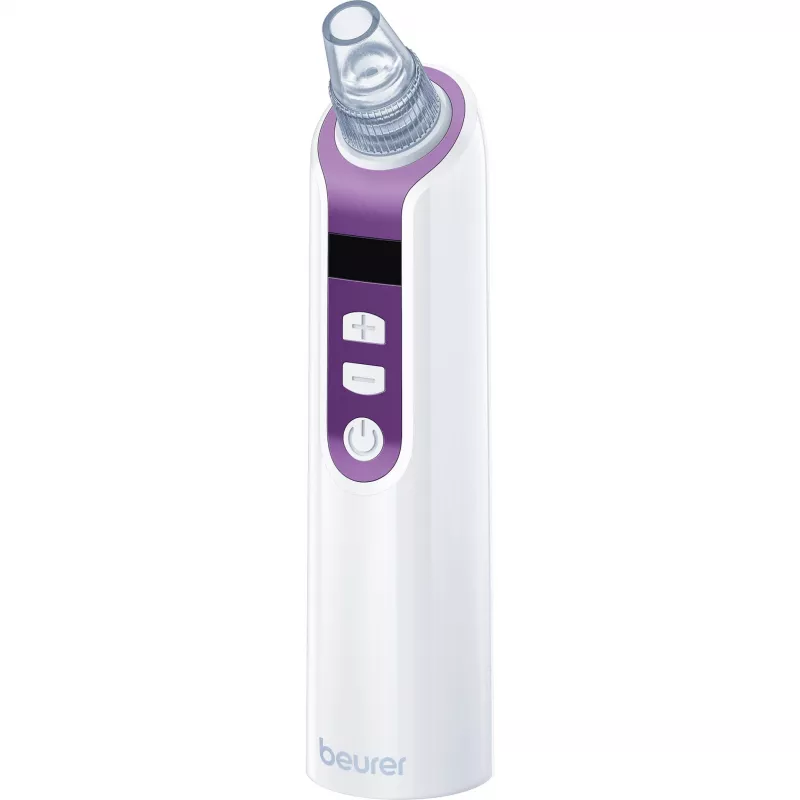 Aspirador de poros facial Beurer FC 41 — aspirador de poros prático, branco/lilás