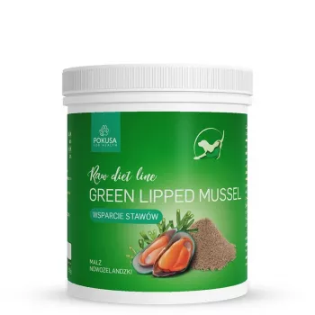 POKUSA RawDietLine Mexilhão de lábios verdes - Alimento complementar para cães e gatos - 150 g
