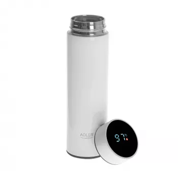 Adler | Garrafa térmica | AD 4506w | Material aço inoxidável/silicone | Branco