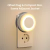 Luz noturna de tomada Yeelight YLYYD-0021 com sensor de luz, lâmpada noturna LED compacta de tomada