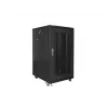 Armário rack autónomo LANBERG FF01-6822-23B 22U, calhas de 19 polegadas, 1159×600×800 mm, IP20, rodas, fechadura com chave, preto