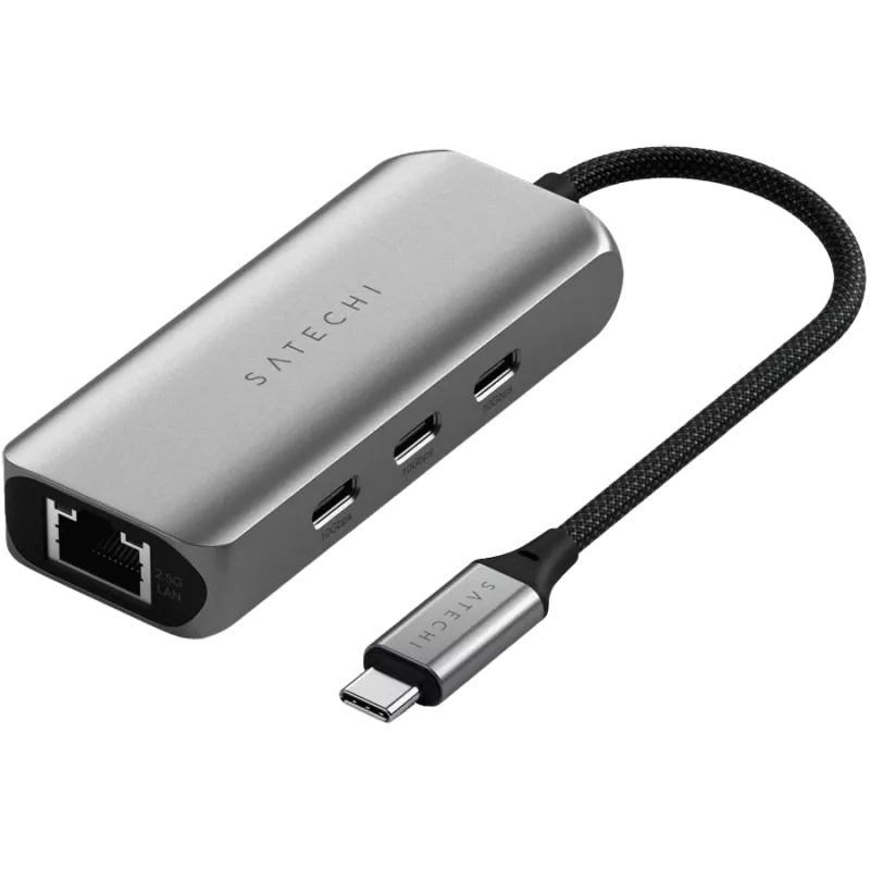 Satechi Docking Station 4-em-1 ST-H3C25EM USB-C 3.2 Gen2 Cinzento (ST-H3C25EM)