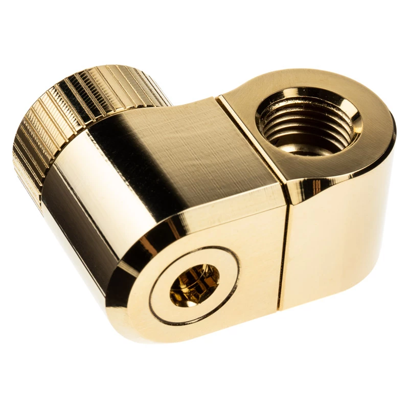 Fitting EK Water Blocks latão dourado 33 mm