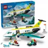 LEGO City Avião de resgate 60465 – pequeno conjunto de construção de avião de resgate, 403 peças, 4 minifiguras, idade 6+