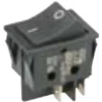 Bachmann 924.095 Interruptor elétrico interruptor basculante 2P preto (924.095)