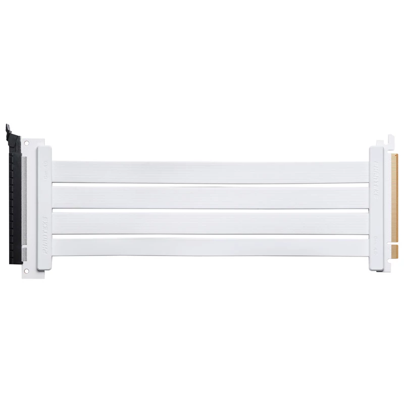 Cabo Riser PCI-E 4.0 x16 PHANTEKS, 180 graus, 30 cm - branco