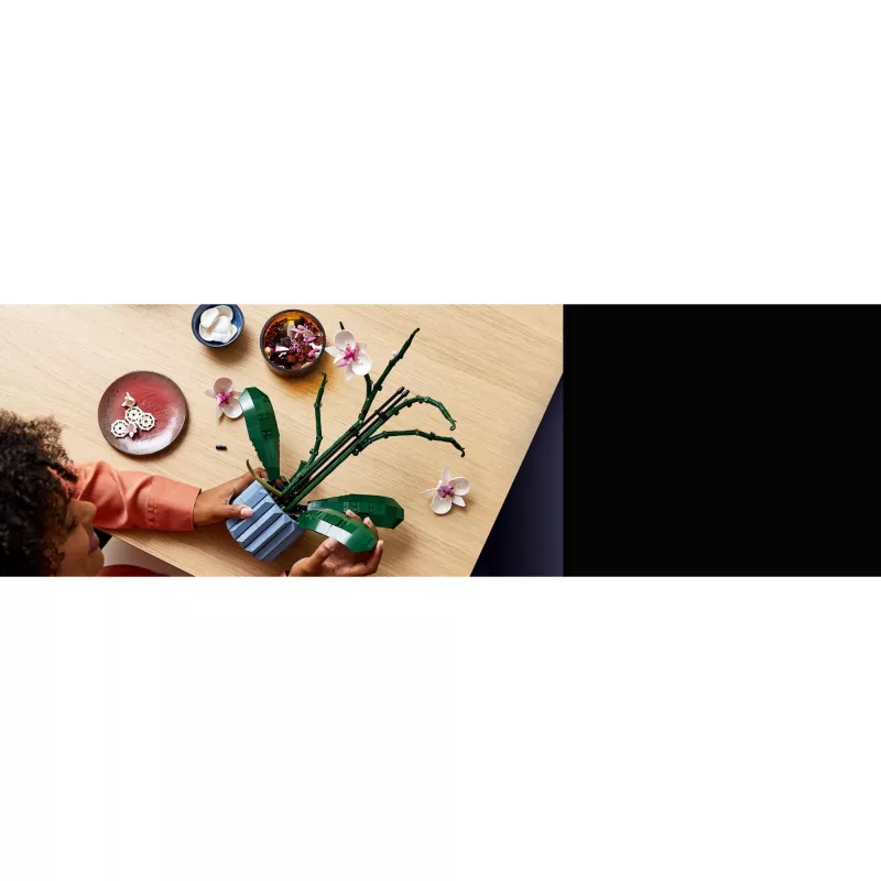 LEGO 10311 Icons Orquídea Planta artificial conjunto de construção com flores acessório de decoração para adultos coleção botânica presente para esposa ou marido