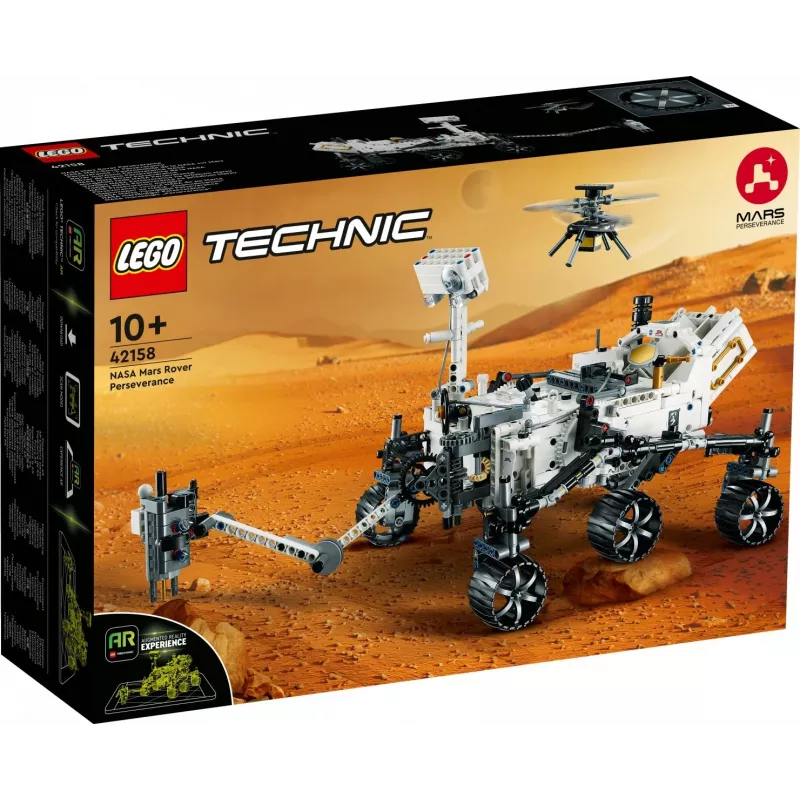 LEGO Technic NASA Mars Rover Perseverance Conjunto espacial com experiência de app AR Conjunto de descoberta científica Aprenda sobre engenharia de veículos Brinquedo de construção