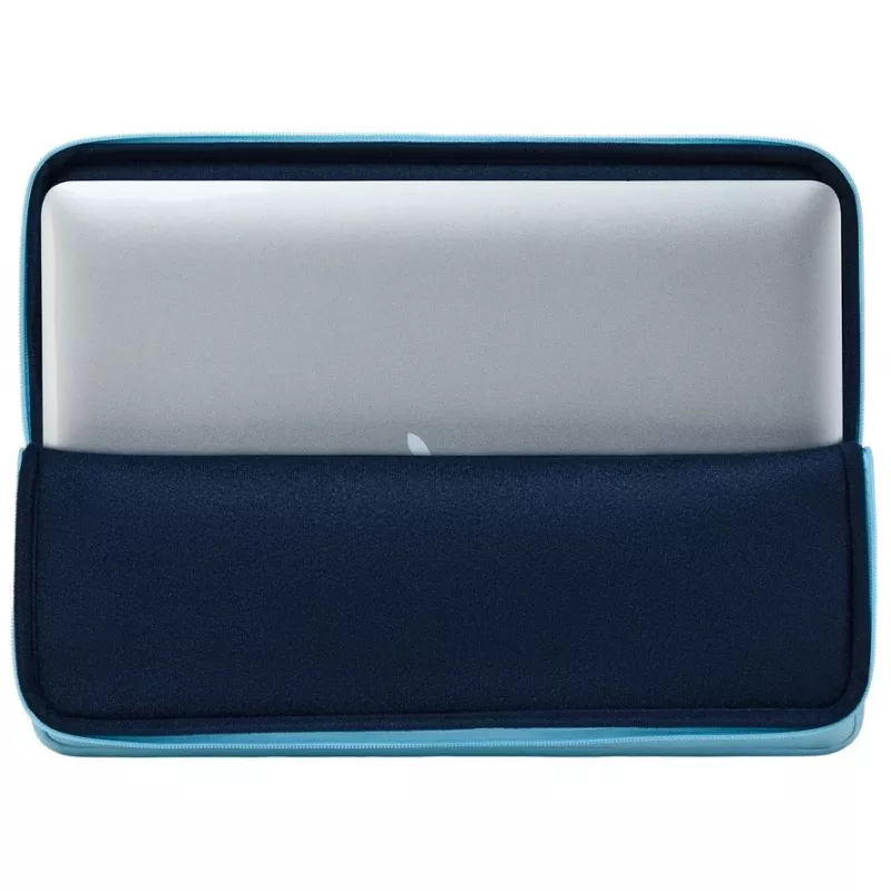 Capa para portátil Rivacase Riva Szuzuka 15,6 polegadas Azul pastel, capa protetora acolchoada