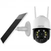 Foscam B4 câmara de segurança IP Wi-Fi para exterior, dome, 4 MP (2560 x 1440), com painel solar, a bateria, rotação e inclinação, zoom digital 6x, branca