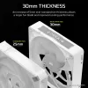 Ventoinhas Corsair iCUE LINK RX140 MAX RGB 14 cm branco 2 unid. 300-1600 RPM