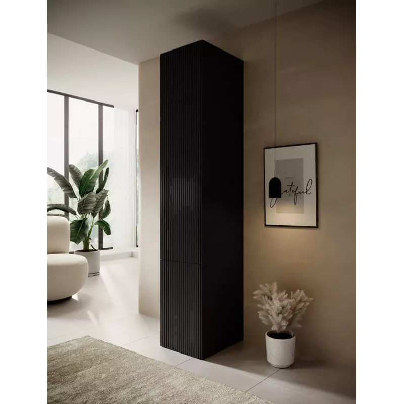 Roupeiro cama meble PAFOS 1D BASE 45×55.5×45 cm Preto mate, 1 porta