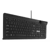 Teclado com fio de tamanho completo ASUS KU100 preto, layout estónio, USB Type-A, cabo de 2 m