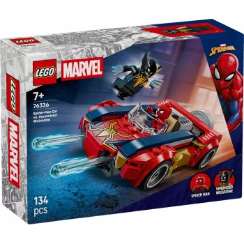 LEGO MARVEL 76336 Carro do Spider-Man vs. Wolverine venomizado