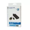 Adaptador de cabo de vídeo LogiLink CV0060 preto