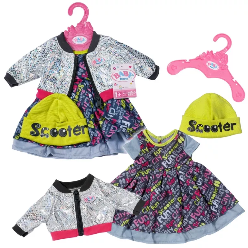 Zapf Creation BABY born E-Scooter Outfit para boneca, 43 cm