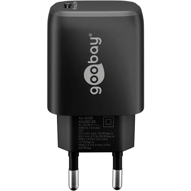 Goobay 65367 carregador interior AC para portátil smartphone tablet preto