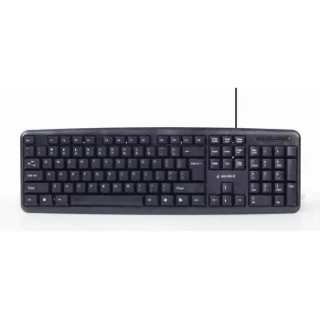 Gembird KBS-UO4-01 teclado rato incluído Office USB QWERTY inglês dos EUA preto